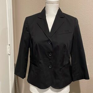 Ann Taylor Loft Black Fitted Blazer - 6